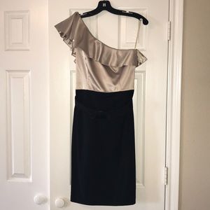 One Shoulder White House Black Market Dress Size 4